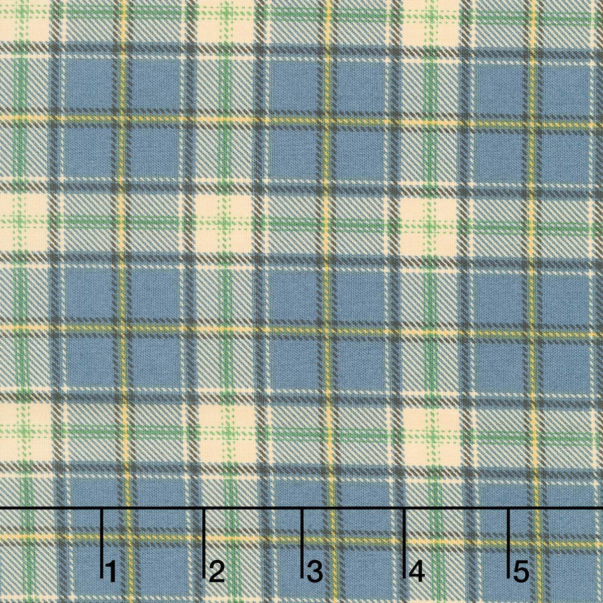 Birchwood - Plaid Dark Blue Multi Yardage