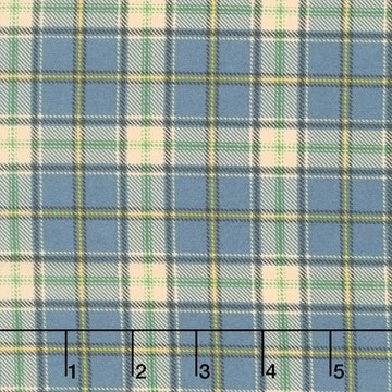 Birchwood - Plaid Dark Blue Multi Yardage