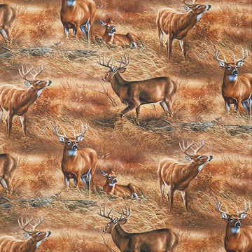 Birchwood - Field Of Deer Tan Multi Yardage