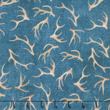 Birchwood - Antlers Dark Blue Multi Yardage