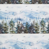 Altitude - Border Stripe Blue Multi Yardage