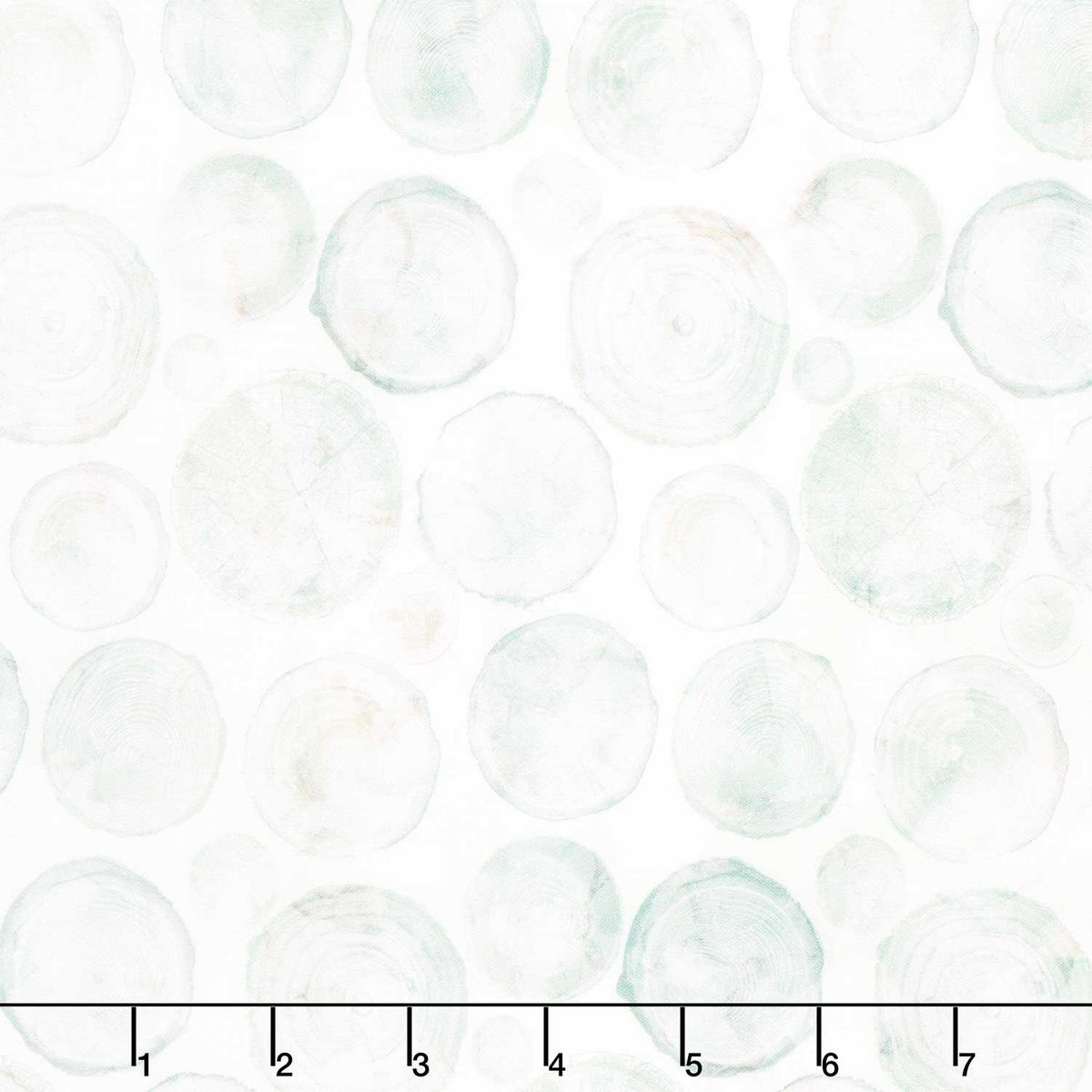 Altitude - Crossgrain Off White/Green Yardage