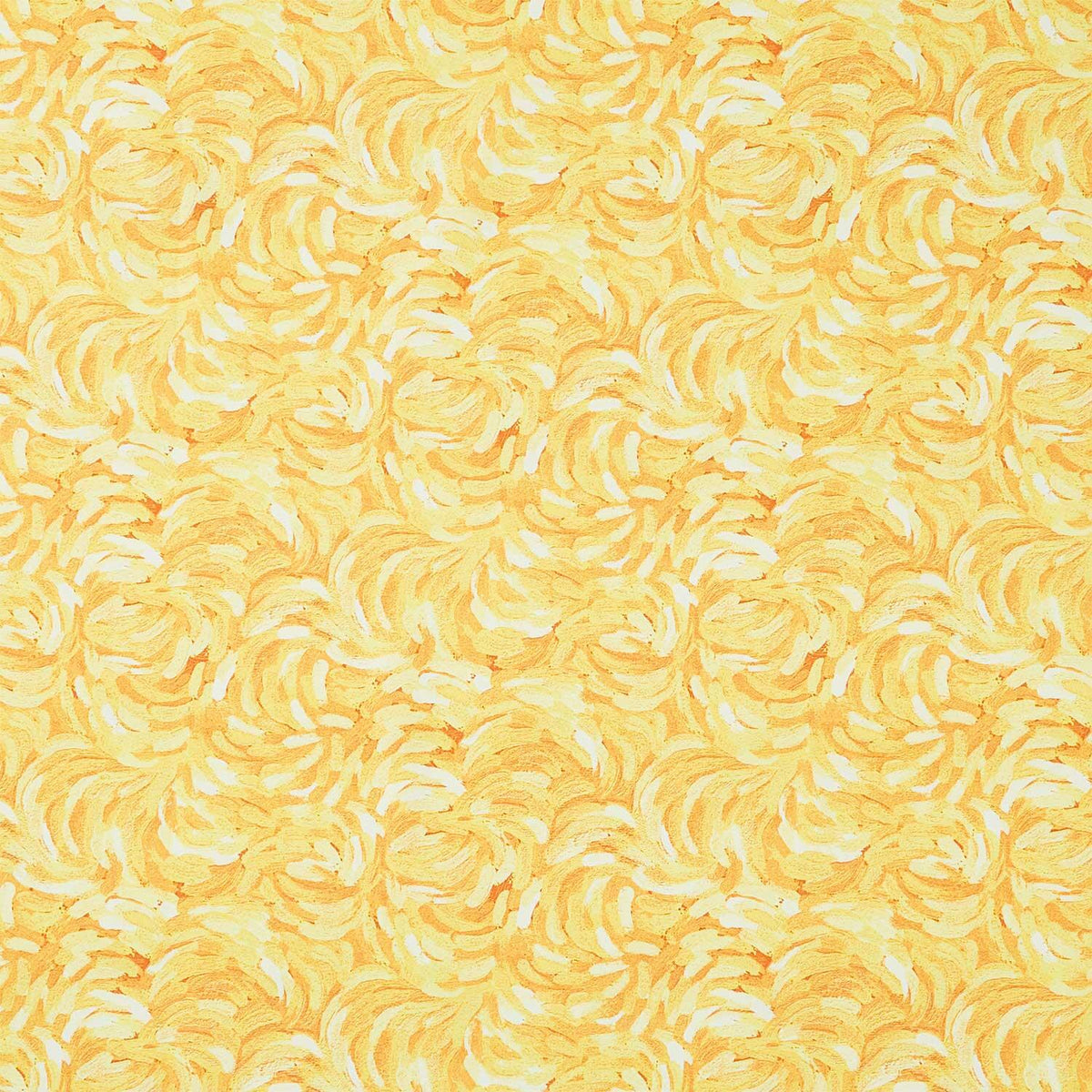 Starry Night - Brushstroke Yellow Yardage