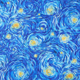 Starry Night - Night Sky Dk Blue Multi Yardage
