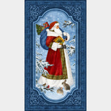 St. Nicholas - Santa Dark Blue Multi Panel