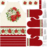 Holiday Joy - Apron Cream Multi Panel