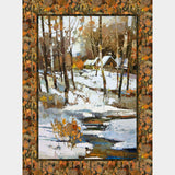 First Snow - Snow Birch Trees White Multi Panel