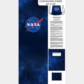 Space Odyssey - NASA Logo Backback Navy Panel