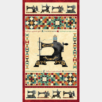 Stonehenge - Stitchin' Sewing Machine Beige Multi Panel