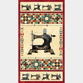 Stonehenge - Stitchin' Sewing Machine Beige Multi Panel