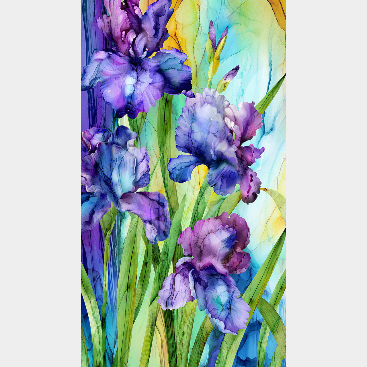 Infatuation - Iris Purple Multi Panel