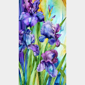 Infatuation - Iris Purple Multi Panel