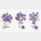 Tulip Garden - Tulip White Multi Panel