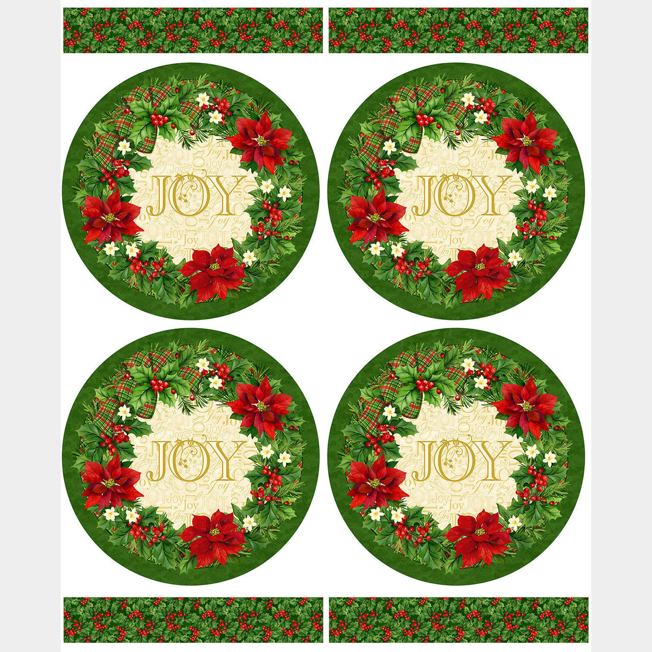 Deck the Halls - Placemats Pine Multi Panel