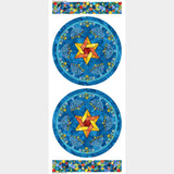 Hanukkah Lights - Placemats Blue Multi Digitally Printed Panels