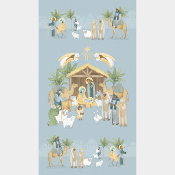 The Nativity - Nativity Blue Multi Panel