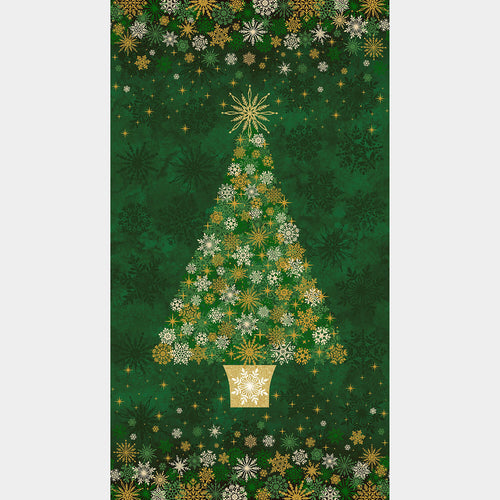 Shimmer - O' Christmas Tree - Christmas Tree Green Multi Metallic Panel