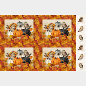 Night Owl - Placemats Beige Multi Panel