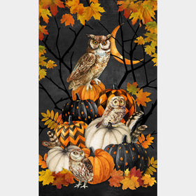 Night Owl - Halloween Charcoal Multi Panel