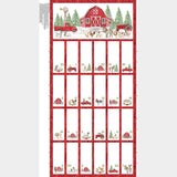 Barnyard Christmas - Farm Advent Red Multi Panel