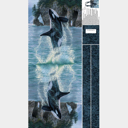 Naturescapes - Voyage Orca Whale Tote Bag Blue Multi Panel