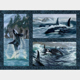 Naturescapes - Voyage Orca Blue Multi Panel