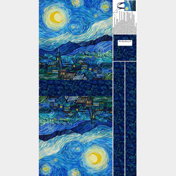 Starry Night - Night Sky Tote Bag Dark Blue Multi Panel
