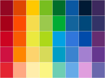 Colorworks Premium Solids Rainbow Medley Tiles