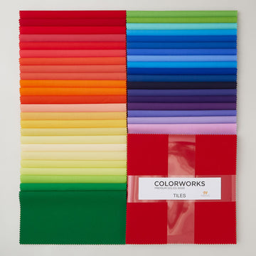 Colorworks Premium Solids Rainbow Medley Tiles