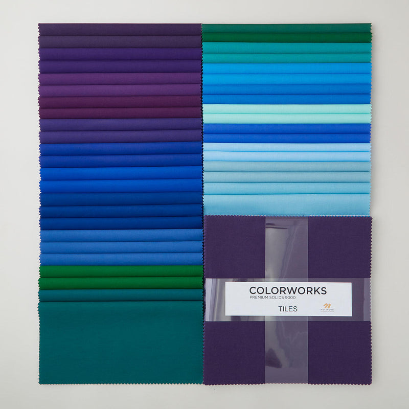 Colorworks Premium Solids Vibrant Jewels Tiles