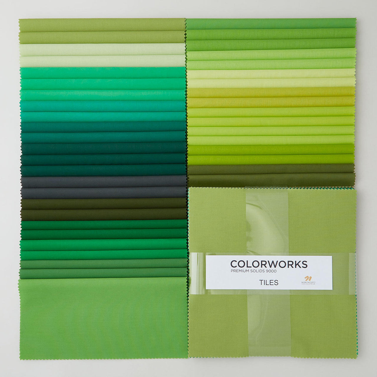Colorworks Premium Solids Green Thumb Tiles