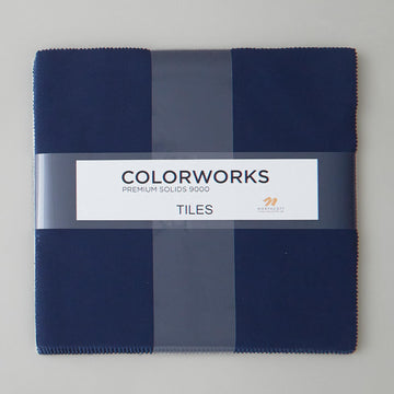 Colorworks Premium Solids Navy Tiles