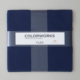 Colorworks Premium Solids Navy Tiles