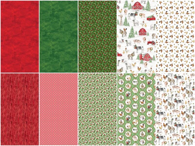 Barnyard Christmas Tiles