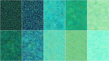 Shimmer - Lagoon & Peacock Metallic Tiles