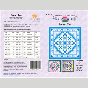 Sweet Tea Block of the Month Quilt Pattern