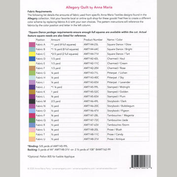 Allegory Quilt Pattern