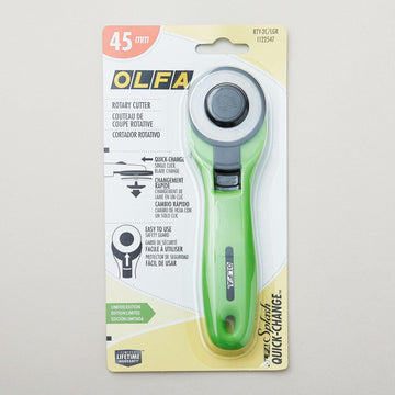 Olfa Splash 45mm Rotary Cutter - Lime