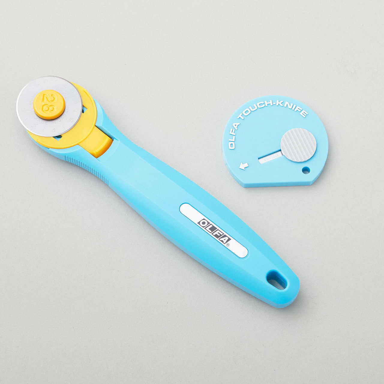 Olfa Splash 28mm Rotary Cutter with Bonus Touch-Knife - Aqua