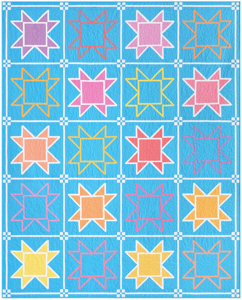 Outlined Free Quilt Pattern by Elise Lea