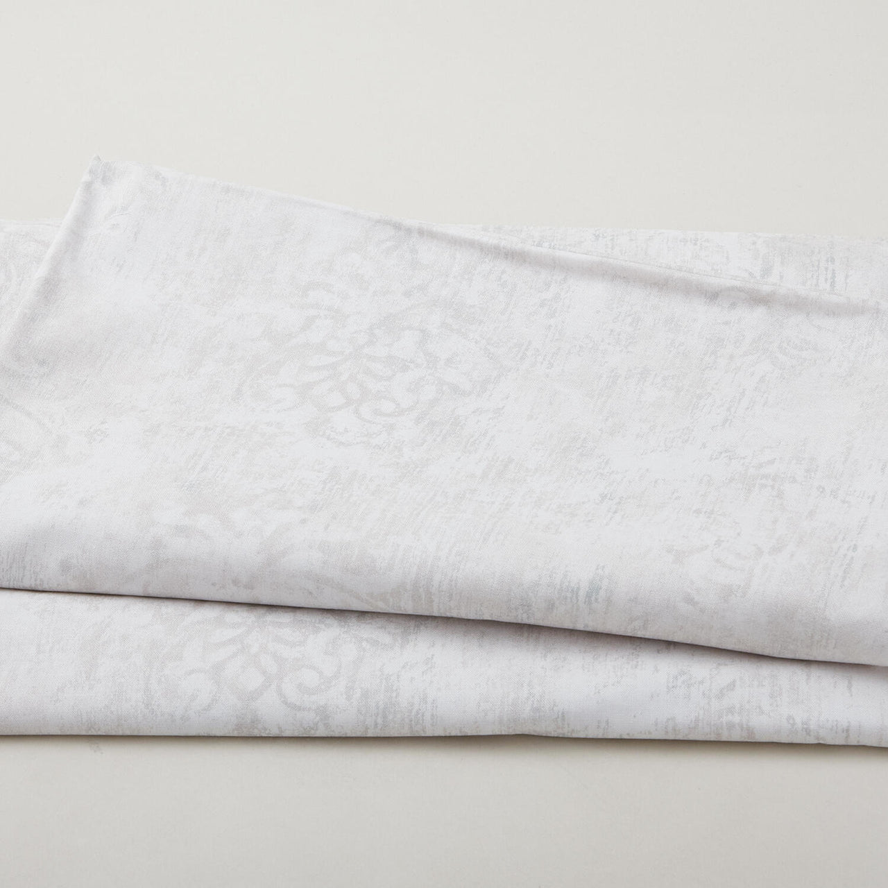 Palazzo 108" - Distressed Damask Light Grey Wide 3 Yard Cut