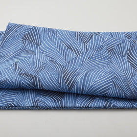 Earth Tone - Tonal Leaves Navy 108" Wide 3 Yard Cut