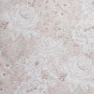 Charlotte - Vintage Floral Ecru 108" Wide 3 Yard Cut