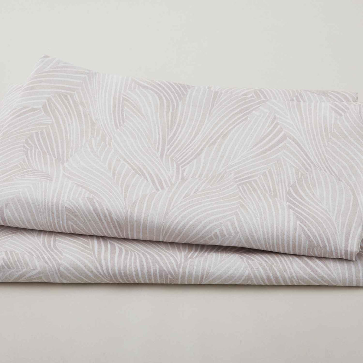 Earth Tone - Tonal Leaves Light Grey 108" Wide 3 Yard Cut