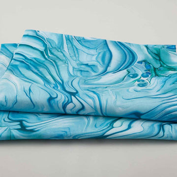 Fluidity Wide II - Fluidity in Motion Teal 108" Wide 3 Yard Cut