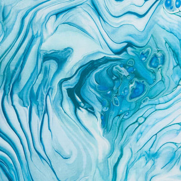 Fluidity Wide II - Fluidity in Motion Teal 108" Wide 3 Yard Cut