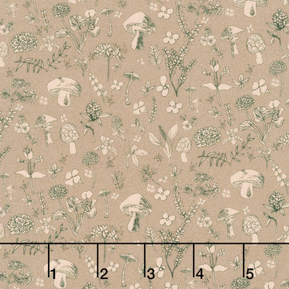 Meadow Mushrooms - Neutral Yardage