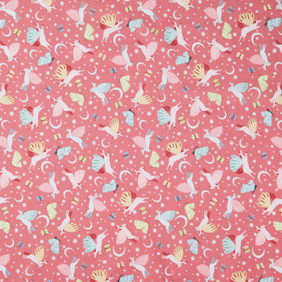 Mystical Kingdom Tossed Unicorns - Pink Yardage