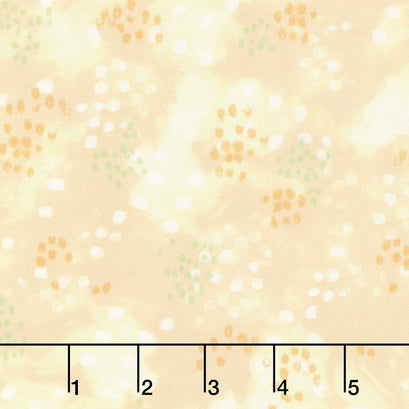 Awakening Dotty Spotty Allover - Yellow/Orange Yardage