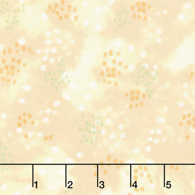 Awakening Dotty Spotty Allover - Yellow/Orange Yardage